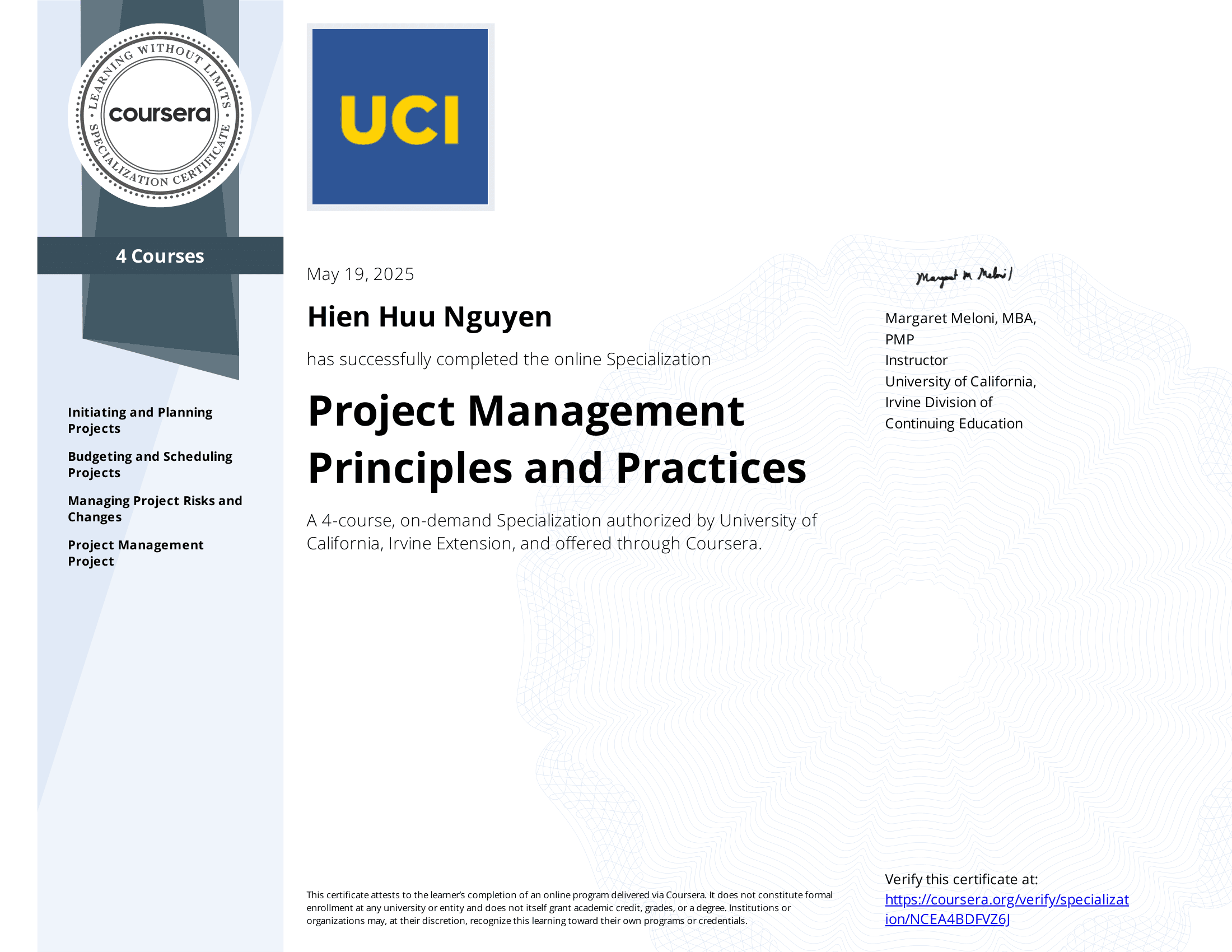 Project Management Principles and Practices
